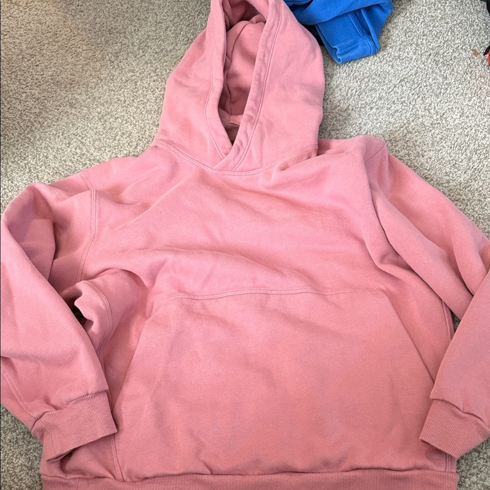Cozy Dusty Pink Pullover Hoodie